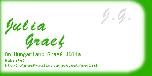 julia graef business card